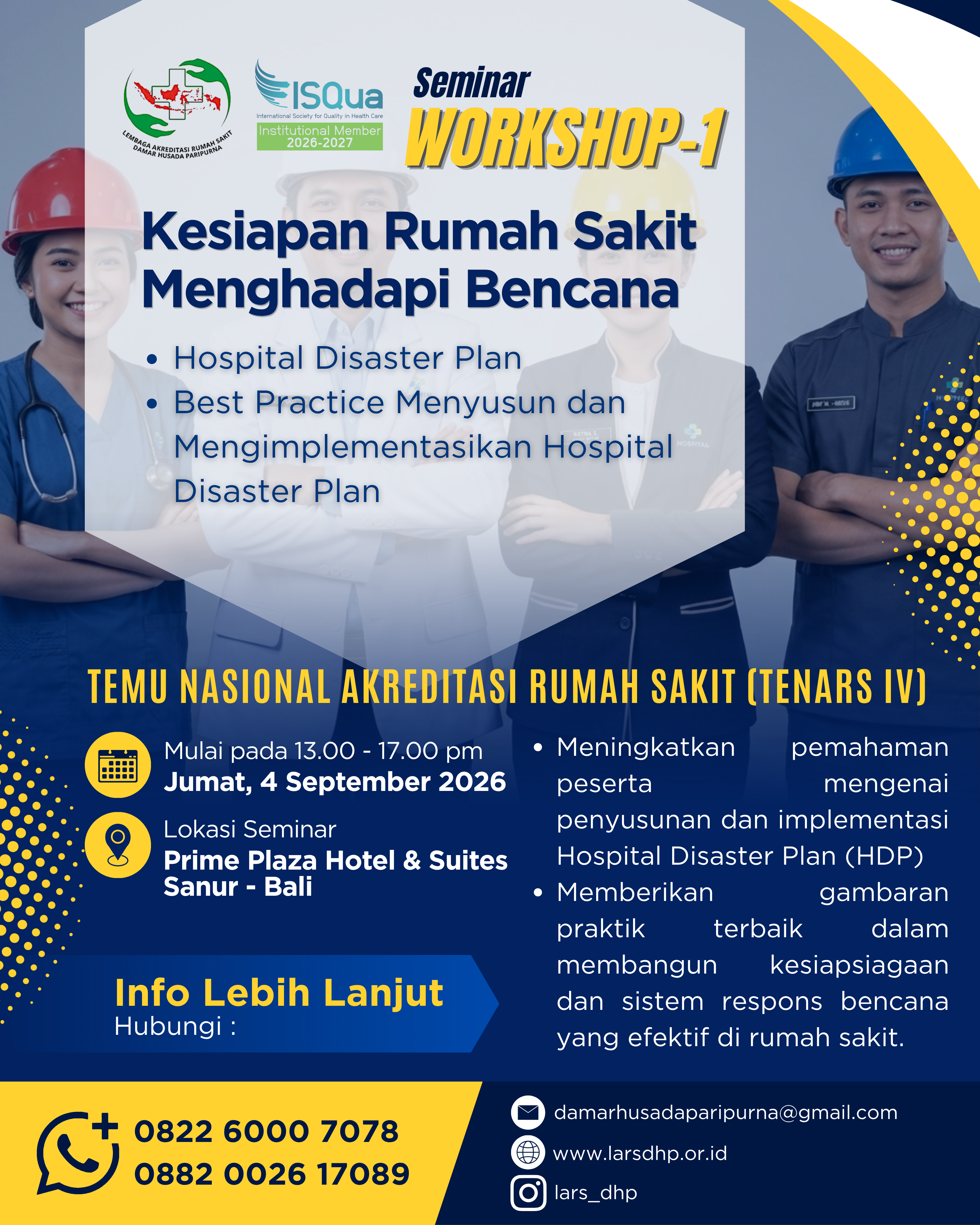    SEMINAR & WORKSHOP 1 TENARS IV 2026   